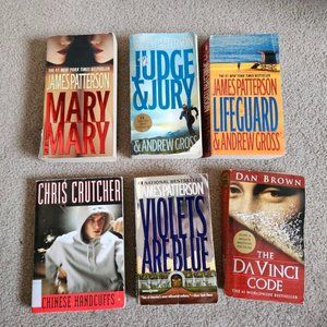 6 Books Bundle - Mass Market Paperback - James Patterson‎ / Dan Brown / Crutcher